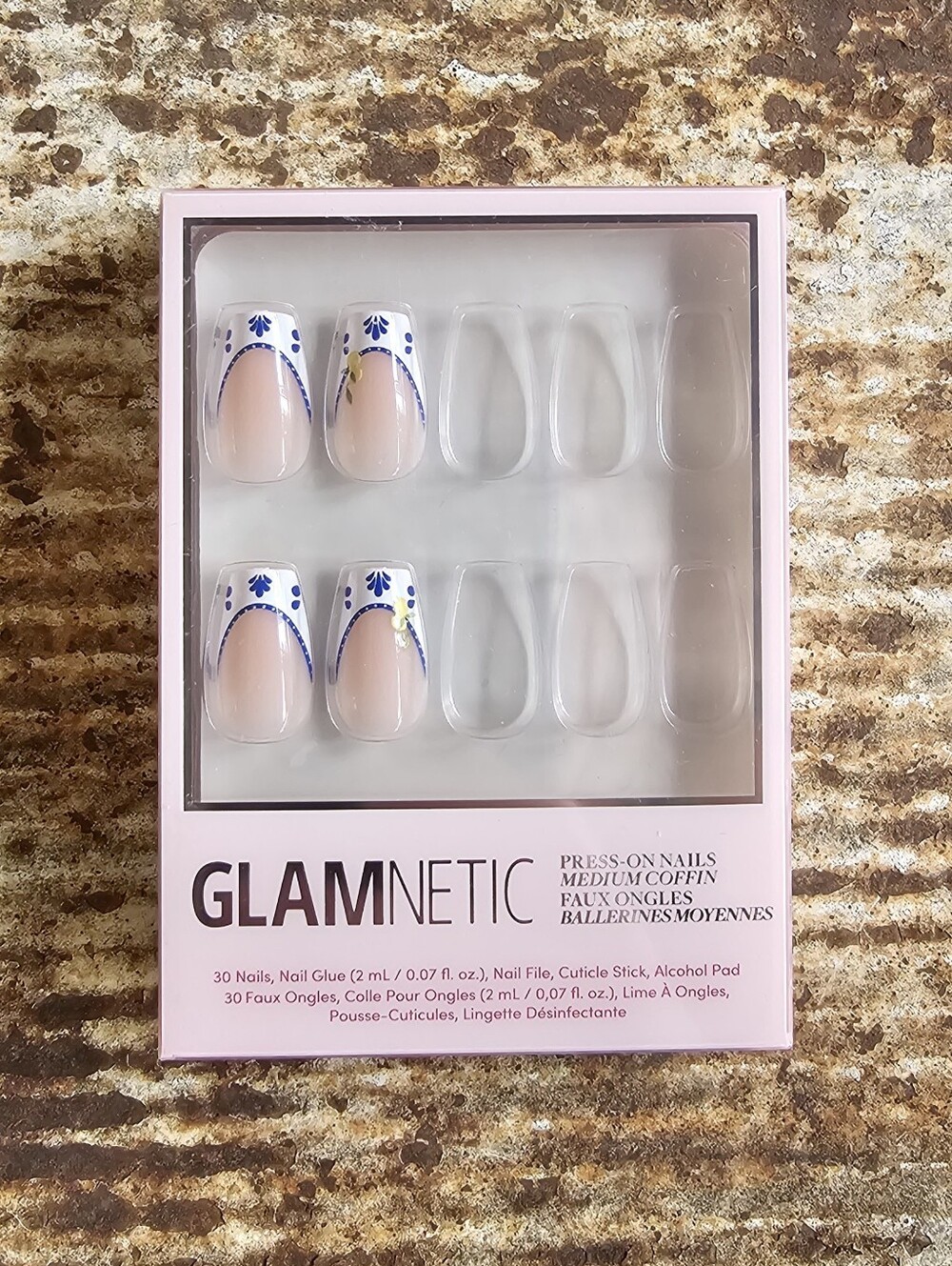 Glamnetic Tuscan Twist Medium Coffin Press-On Nails